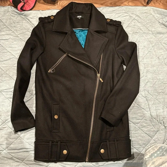 ASOS WOMENS PEACOAT ZISE 10
BLACK EXCELLENCE COND. - Picture 8 of 12